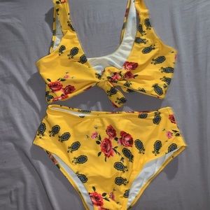 front tie bathing suit